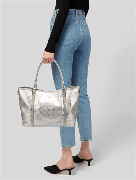 gucci imprime large tote|gucci tote bags lowest price.